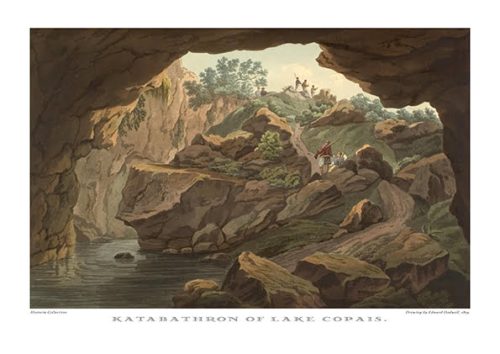 Edward Dodwell. Katabathron of Lake Copais, 1819