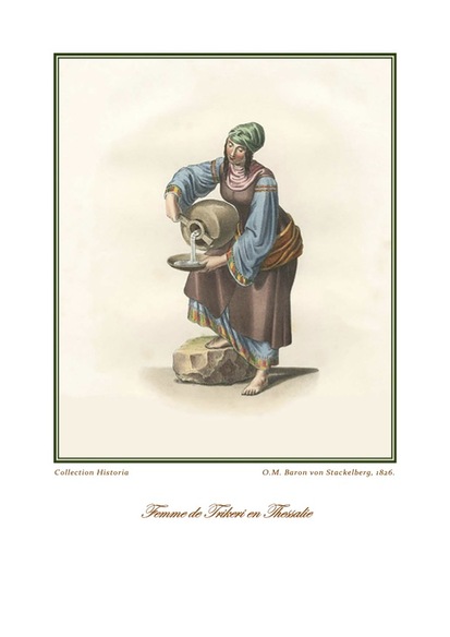 Otto Magnus von Stackelberg Femme de Trikeri en Thessalie, 1826