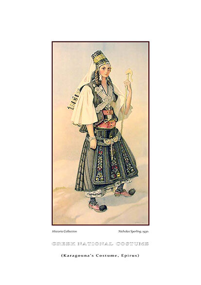 Nicolas Sperling Karagouna’s costume, Epirus