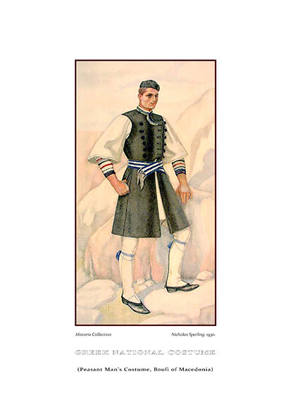 Nicolas Sperling Peasant man’s costume, Boufi of Macedonia