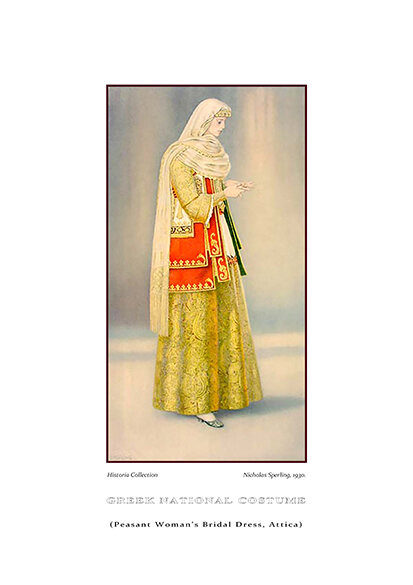 Nicolas Sperling Peasant woman’s bridal dress, Attica