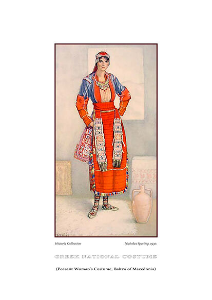 Nicolas Sperling Peasant woman’s costume, Baltza of Macedonia