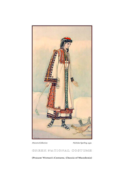 Nicolas Sperling Peasant woman’s costume, Chassia of Macedonia