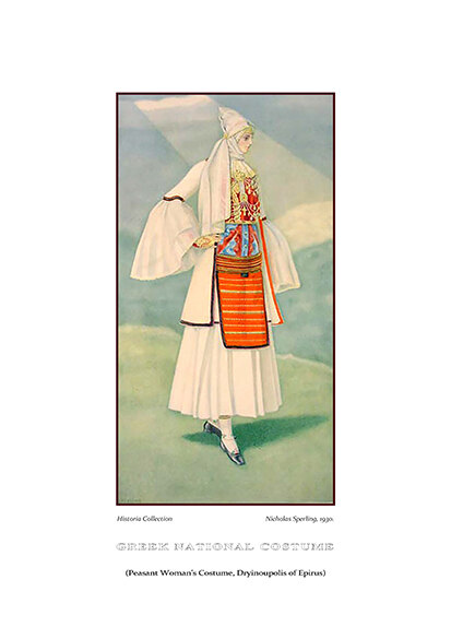Nicolas Sperling Peasant woman’s costume, Dryinoupolis, Epirus