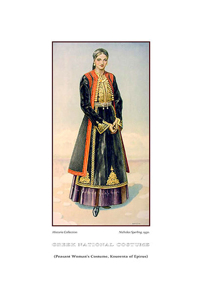 Nicolas Sperling Peasant woman’s costume, Kourenta of Epirus