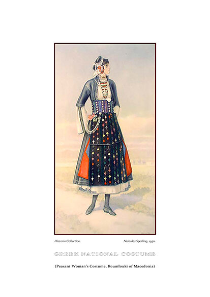 Nicolas Sperling Peasant woman’s costume, Roumlouki of Macedonia