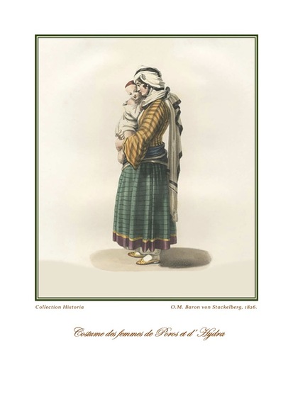 Otto Magnus von Stackelberg Costume des femmes de Poros et Hydra, 1826