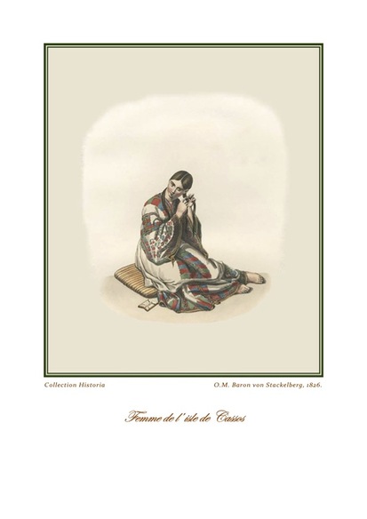 Otto Magnus von Stackelberg Femme de l'île de Cassos, 1826