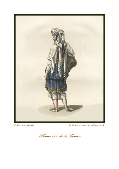 Otto Magnus von Stackelberg Femme de l'île de Thermia, 1826