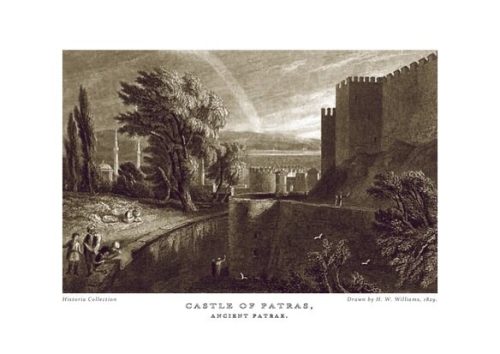 H. W. Williams. Castle of Patras, ancient Patrae, 1829