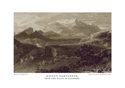 H. W. Williams. Mount Parnassus, from the walls of Panopeus, 1829