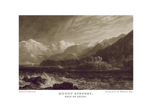 H. W. Williams. Mount scenery, Gulf of Aulon, 1829
