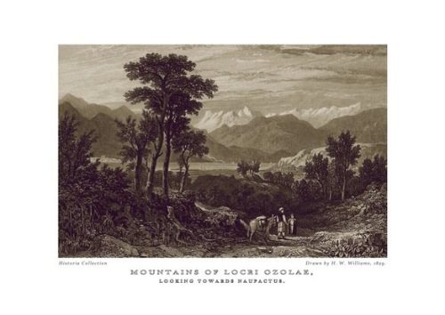 H. W. Williams. Mountains of Locri Ozolae, looking towards Naupactus, 1829