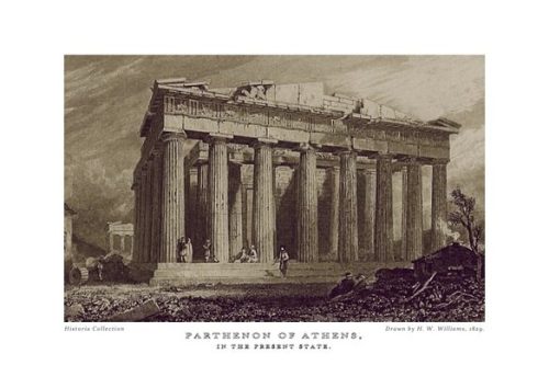 H. W. Williams. Parthenon of Athens, in the present state, 1829