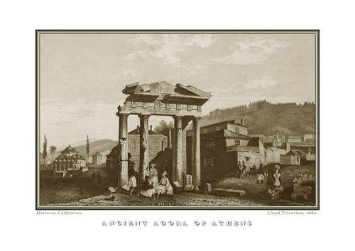 Lloyd Triestino. Ancient Agora Of Athens, 1860