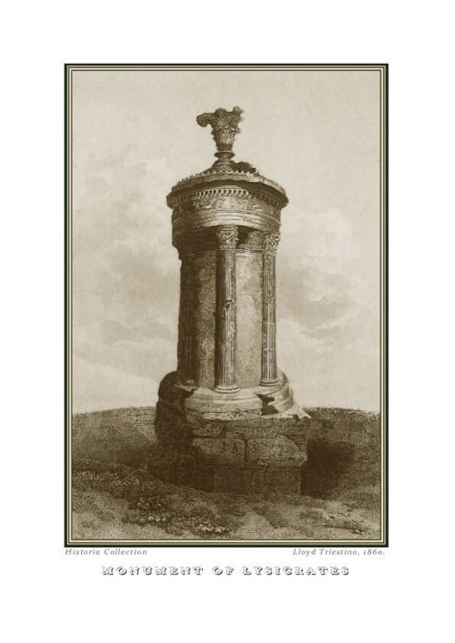 Lloyd Triestino. Monument Of Lysicrates, 1860