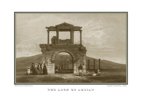 Lloyd Triestino. The Arch Of Adrian, 1860