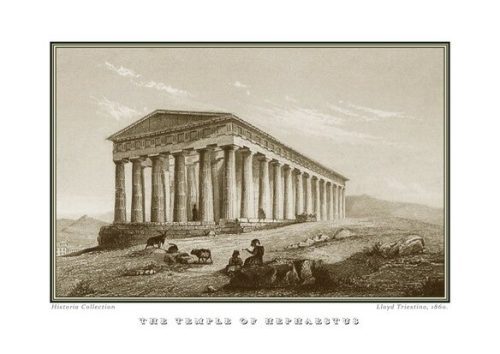 Lloyd Triestino. The Temple Of Hephaestus, 1860